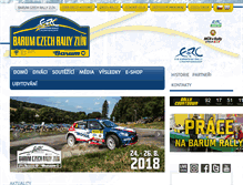 Tablet Screenshot of czechrally.com